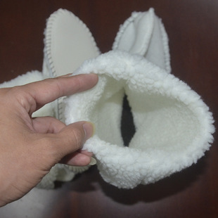 Wholesale rain boots fishing shoes with plush liner high tube winter warm men's and women's plush socks shoe cover wool cover