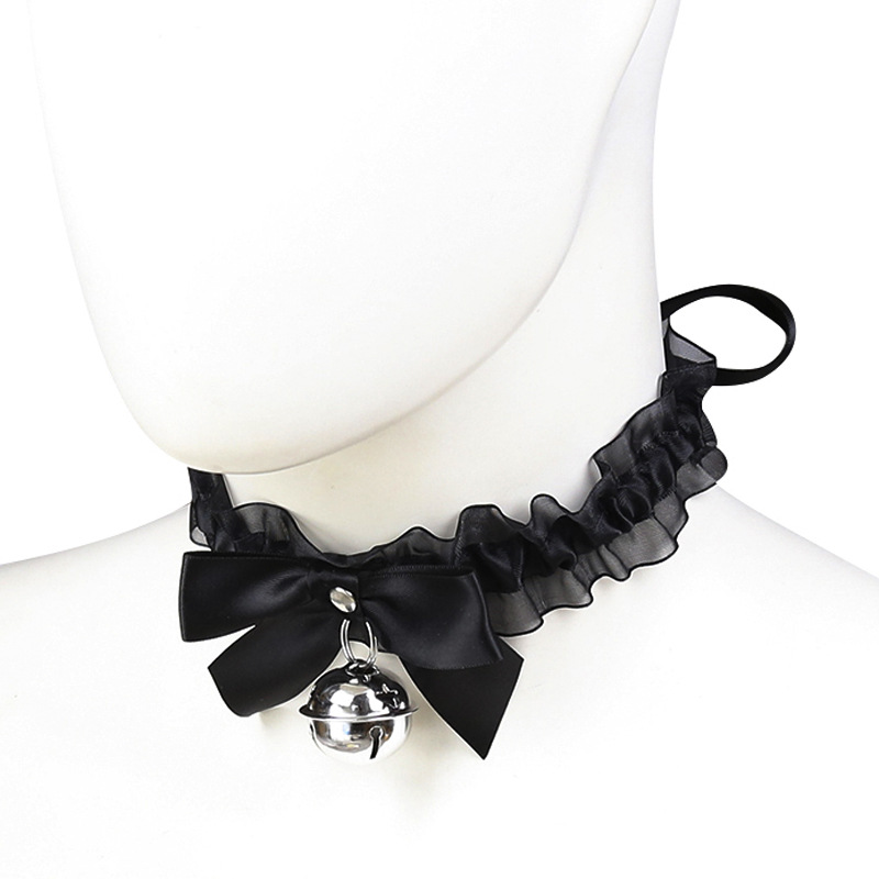 Nueva joyería sexy gótico europeo y americano simple colgante collar creativo campana de encaje fábrica al por mayor image 3