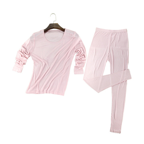 Can be sold separately, women's silk double-sided knitted thermal underwear set, autumn thin mulberry silk autumn clothes and long pants