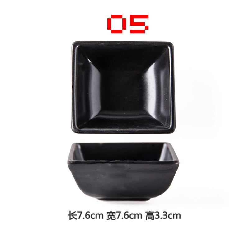 Plato de condimento de cerámica plato de vinagre de mostaza plato de China de hueso