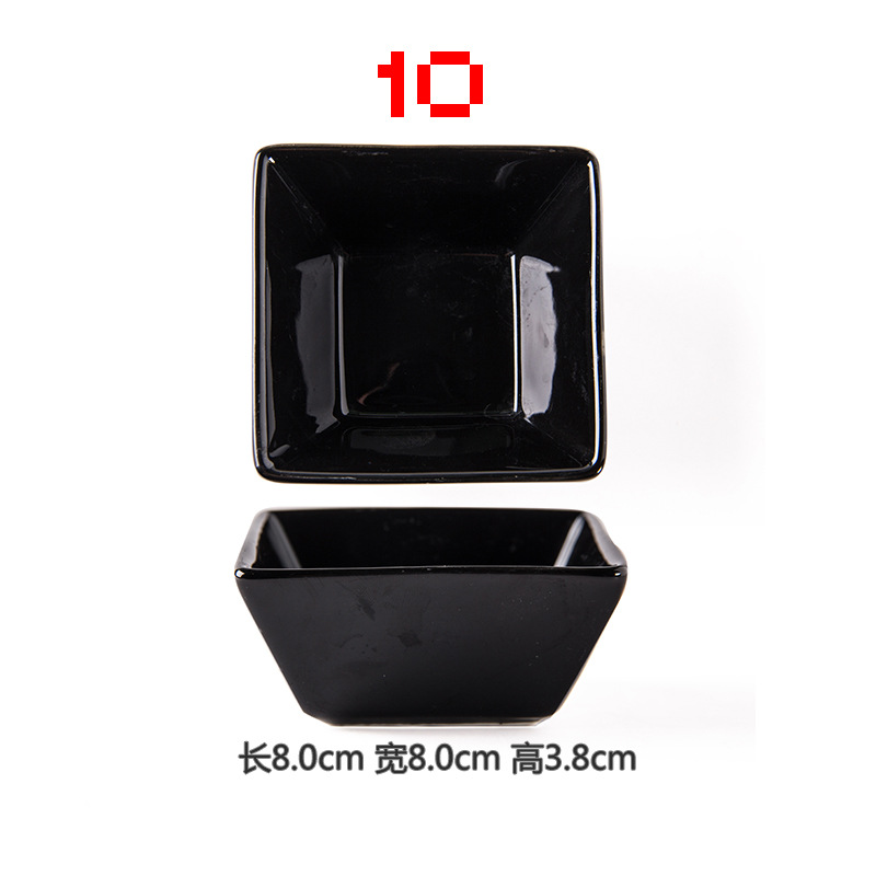 Plato de condimento de cerámica plato de vinagre de mostaza plato de China de hueso