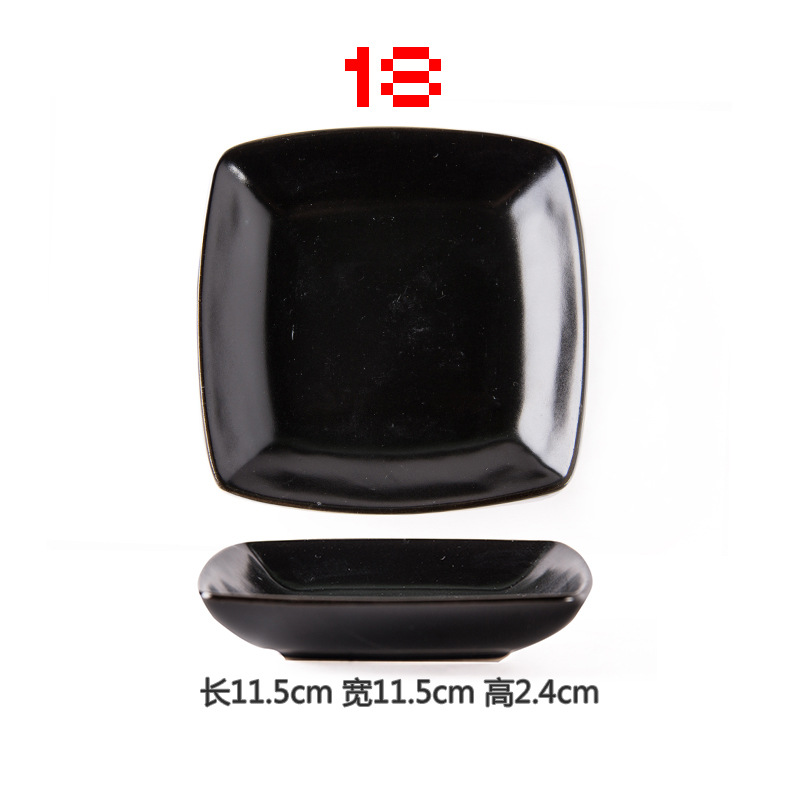 Plato de condimento de cerámica plato de vinagre de mostaza plato de China de hueso