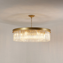 轻奢后现代圆形客厅水晶吊灯美式欧式现代简约大气餐厅卧室灯
