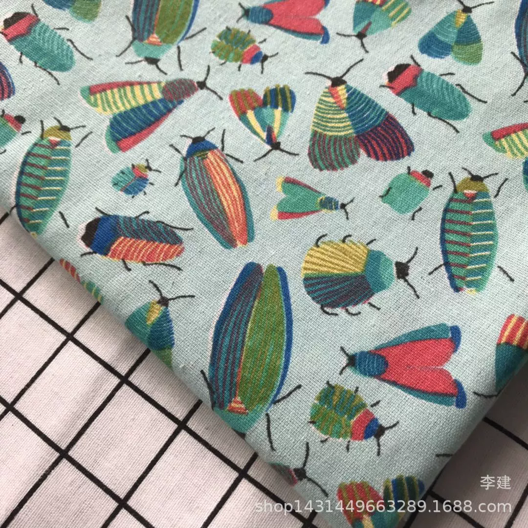Новая ткань льна лен печатанный котик гнездо, гнездо для собаки, поделки под тканевые скатерти