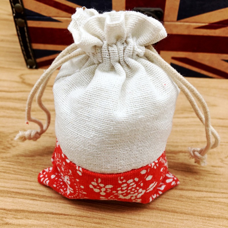 多尺寸多颜色 现货麻布袋 束口首饰袋 仿麻抽绳礼品包装袋