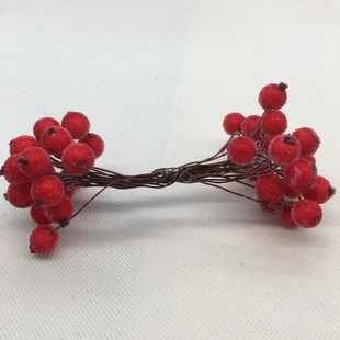 Simulation Christmas fruit small beads glass beads DIY candy box flower ring material headwear accessories 1 bunch of 40 pieces