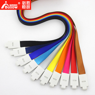 Factory wholesale breastplate lanyard custom work card lanyard transparent company Enterprise guest exhibition certificate custom