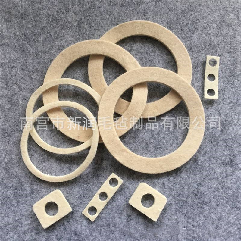 工业毛毡密封垫工业密封吸油毛毡垫圈  异形羊毛毡垫 微型电机毡