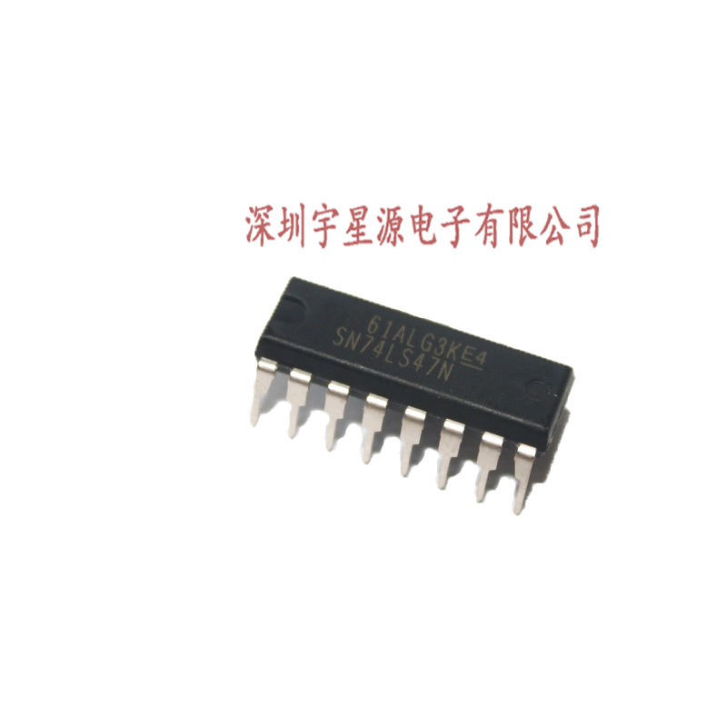 直插式 SN74LS47N 74LS47 HD74LS47P DIP-16 7段 LED显示器驱动器