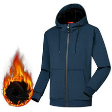 2025冬季新款地摊男士加绒连帽卫衣批发外贸库存尾货男装外套清仓