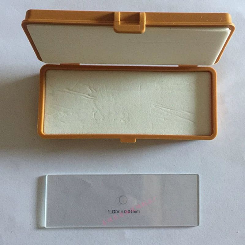 Микроскоп C1 линза объектива микрометр зеркальный стол микрометр окуляр микрометр 0,01 мм