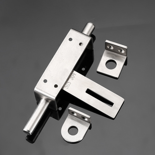 Factory direct supply of door thickened stainless steel latch 304 heavy duty left and right latch door bolt padlock door buckle door latch