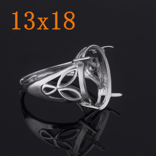 �S925�y��ָ�� Ů��13x18 ���~������ ֧�ց�ʯ�Ƕ