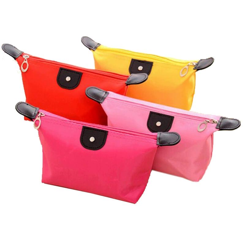Прямая поставка с фабрики корейские пельмени конфетного цвета сумка для пельменей складной водонепроницаемый макияж мыть логотип для печати