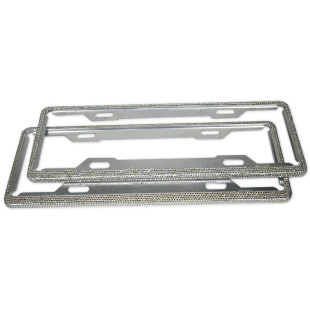 Factory direct supply new traffic gauge with drill license plate frame/Diamond license plate frame/license plate frame/aluminum alloy license plate frame wholesale