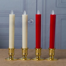 USB插电LED长杆电子电池蜡烛灯供佛拜佛仿真摇摆火苗餐厅结婚烛台