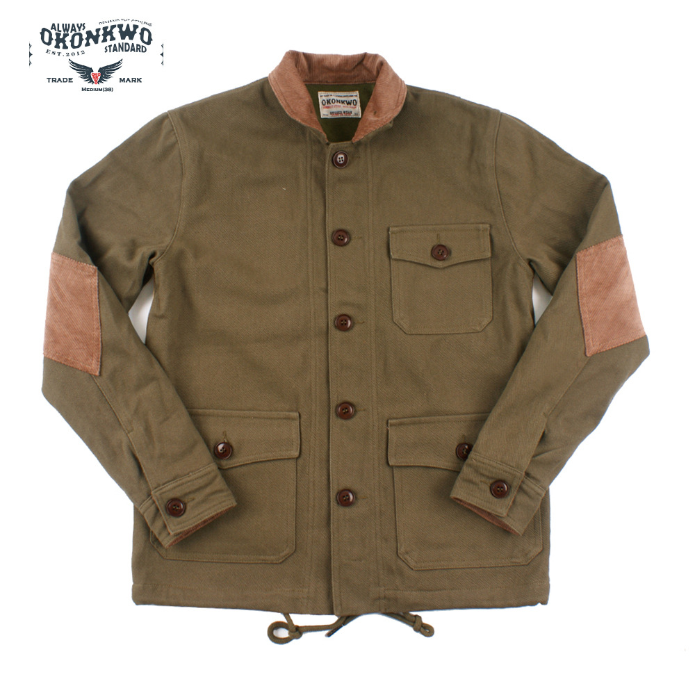 Otoño e Invierno de los hombres nuevos collar de soporte forro polar chaqueta gruesa multi-Bolsillo PANA parche gruesa chaqueta acolchada de los hombres