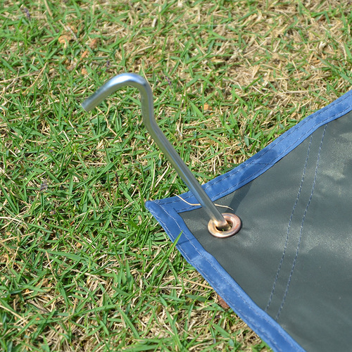 Outdoor tent aluminum alloy ground nails, ultra-light portable windproof nails, canopy drawstring fixed nails, type 7 question mark ground nails