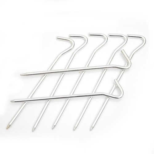 Outdoor tent aluminum alloy ground nails, ultra-light portable windproof nails, canopy drawstring fixed nails, type 7 question mark ground nails