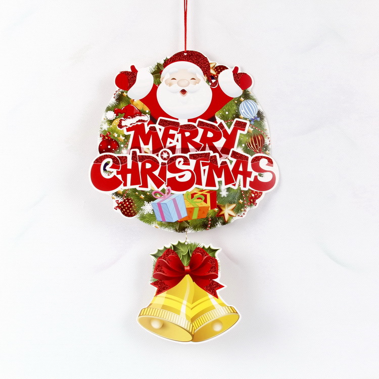 Navidad creativa Garland adornos de Navidad pegatinas decorativas listado centro comercial tienda decoración del hogar suministros de Navidad lote