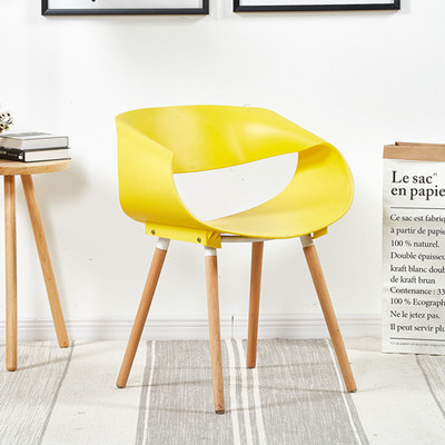 Nordic Eames silla trasera simple moderna mesa de negociación de recepción de ocio y silla combinación área de descanso silla redonda