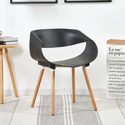Nordic Eames silla trasera simple moderna mesa de negociación de recepción de ocio y silla combinación área de descanso silla redonda