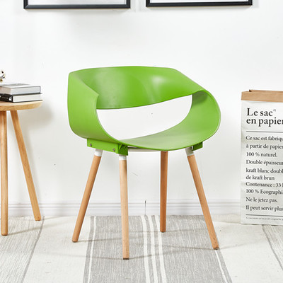 Nordic Eames silla trasera simple moderna mesa de negociación de recepción de ocio y silla combinación área de descanso silla redonda