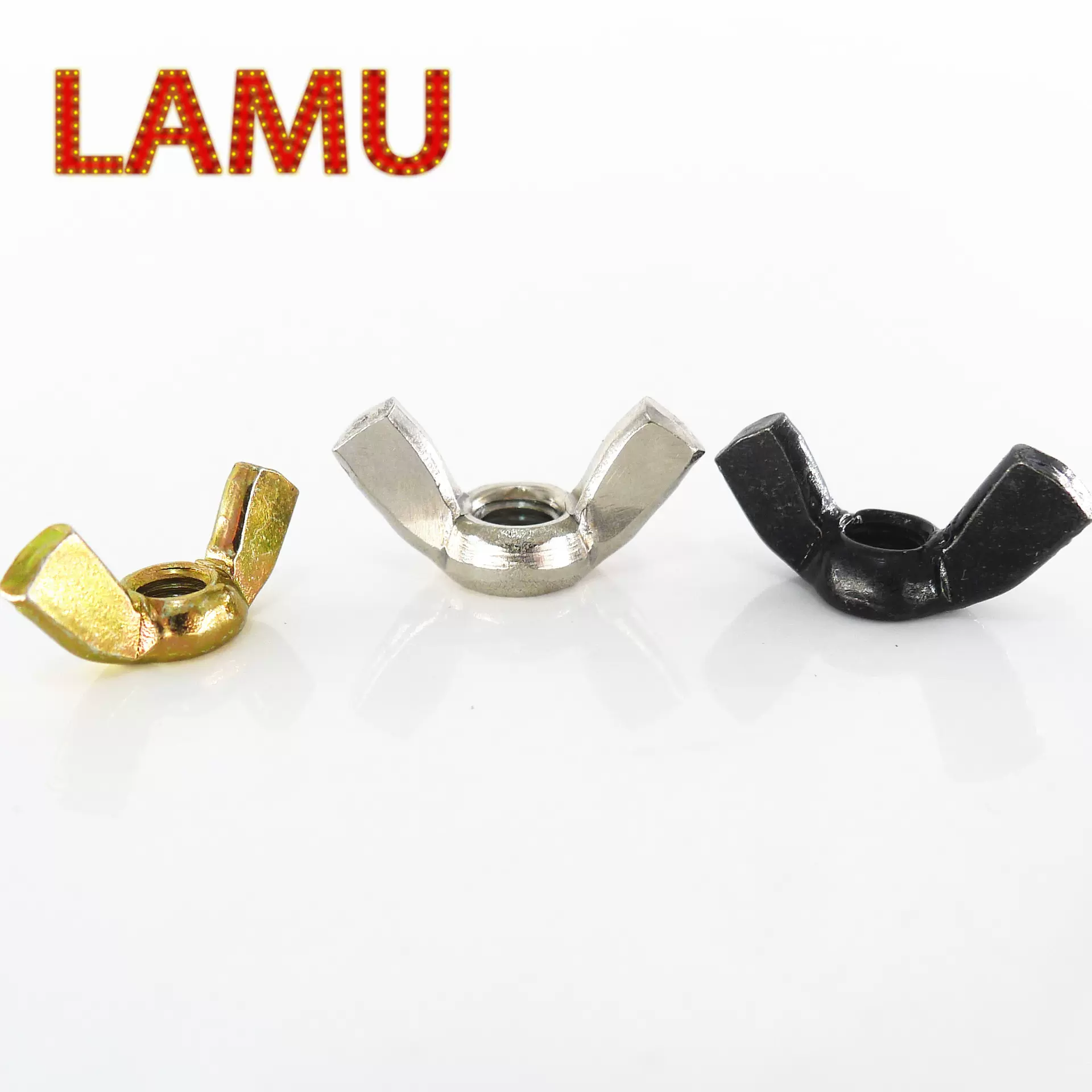 304不锈钢蝶型螺母 羊角螺帽 手拧/蝴蝶螺母 M3M4M5M6M8M10M12M16