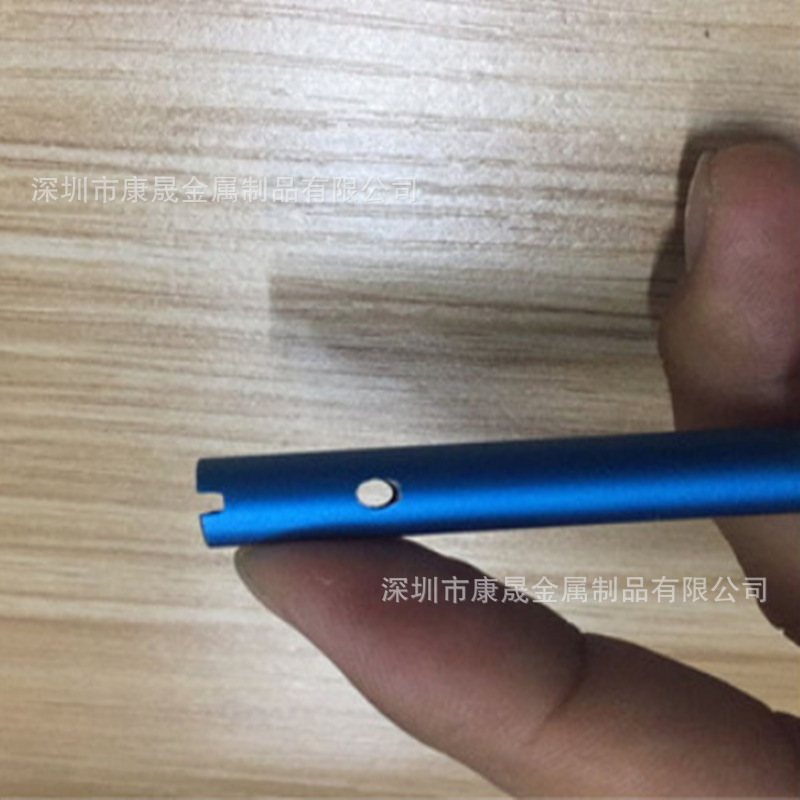 6061精密铝管件切割加工 喷砂氧化铝管 宝石蓝铝管氧化表面处理