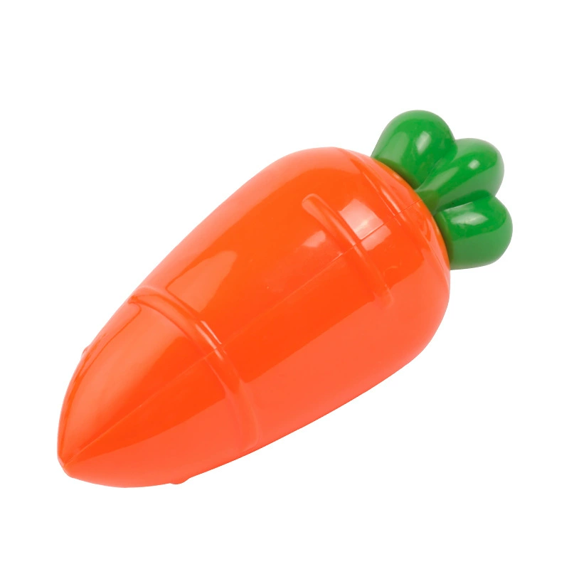 Carrot Candy Box (Creative) Plastic Mini Cartoon Candy Container, 12×5 cm, Orange/Transparent