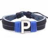 Fashionable woven bracelet with letters handmade, English letters, simple and elegant design