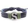 Fashionable woven bracelet with letters handmade, English letters, simple and elegant design