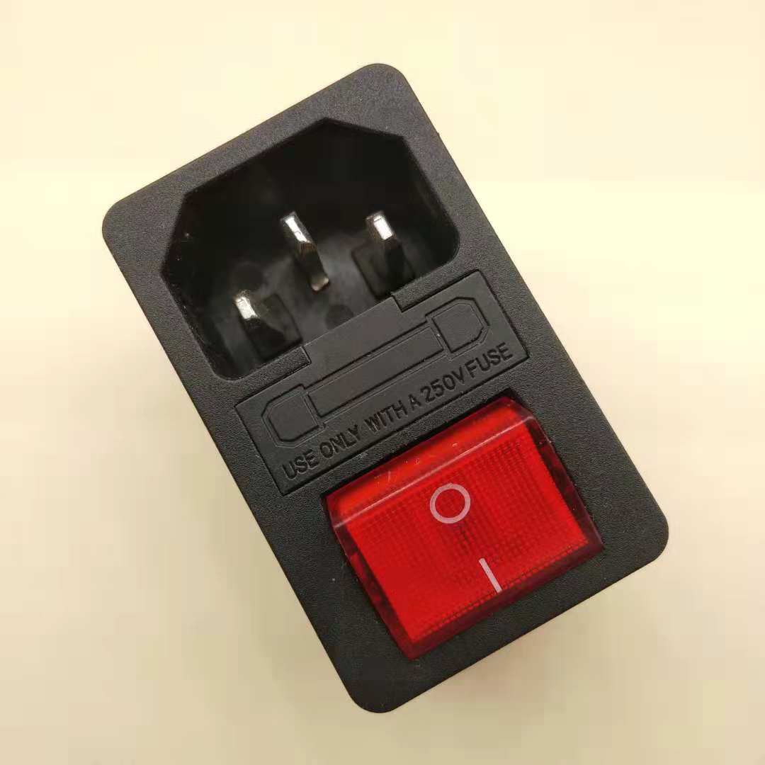 连体插座AC三合一电源插座双保险丝大电流插座AC01连体ac插座