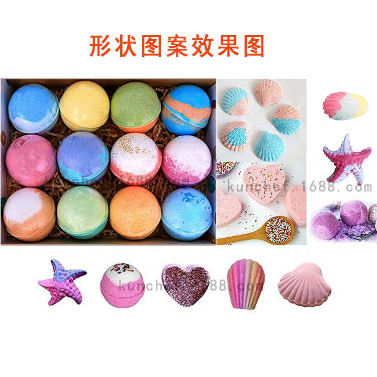 Nueva Exportación libre combinación única varias formas hechas a mano jabón baño sal bola molde explosión baño sal bola molde