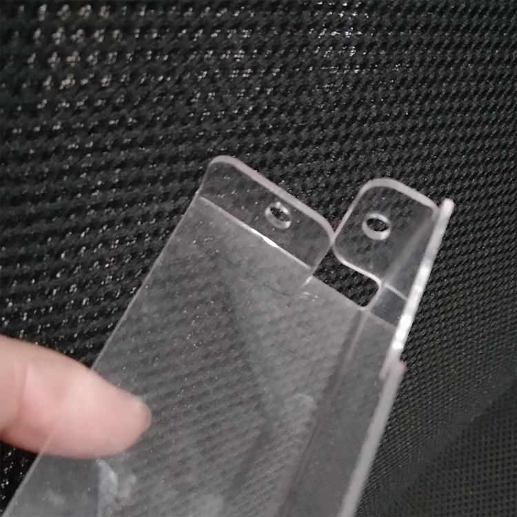 有机玻璃加工制做亚克力壁挂式展示架制作亚克力护角透明打孔支架