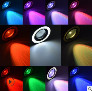 WJ RGB ангел глаз противотуманный свет LED 3.5-дюймов 3.0-дюймов пульт дистанционного управления цветной туман свет ангел глаз COB цветной