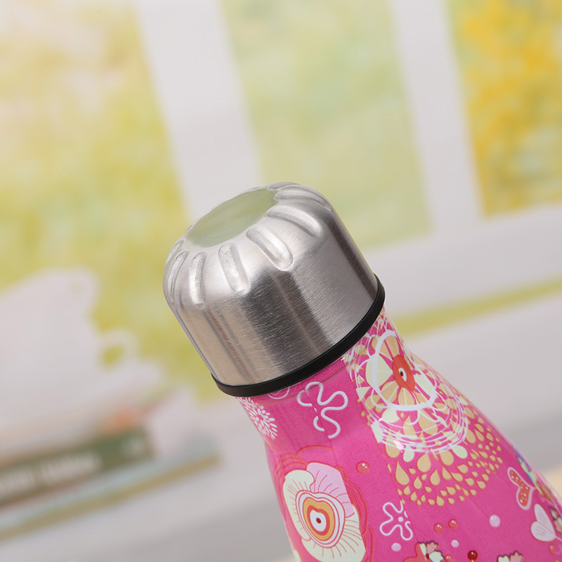 Nuevo 304 termo de acero inoxidable taza de dibujos animados ciervos botella de Coca-cola deportes al aire libre taza de agua termo botella de suministro al por mayor