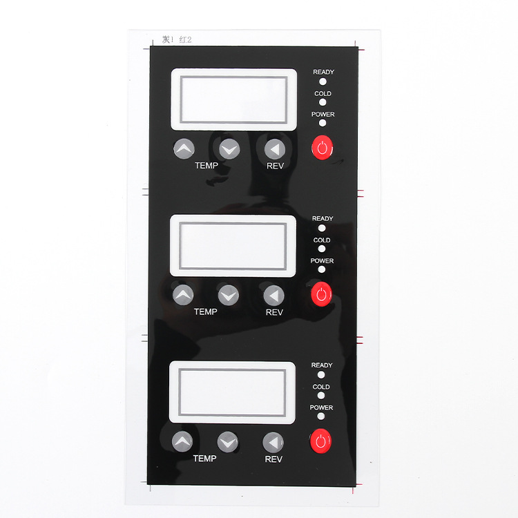 PVC凹凸按键控制面板环保PVC电器操作按键贴透明机械面板