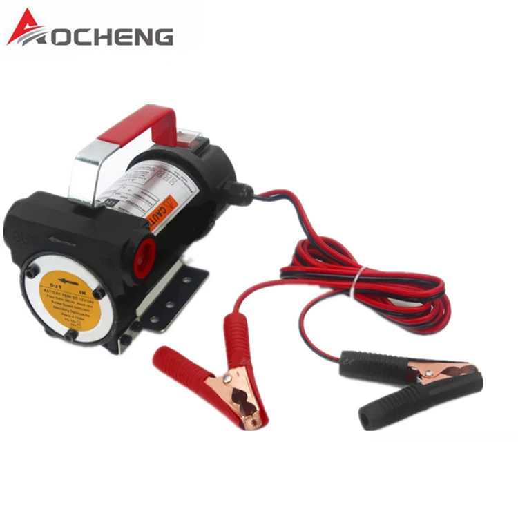 Электрический дизельный насос постоянного тока 12/24 В, встроенный перепускной клапан, самовсасывающий угольный насос, всасывающее устройство, небольшой насосный агрегат