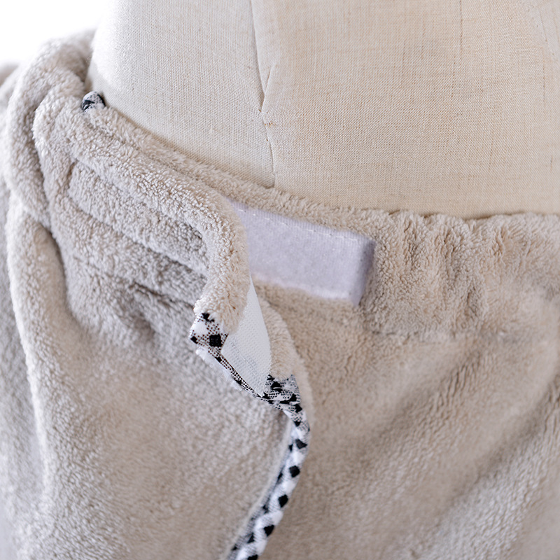 Super absorberende badhanddoek set van koraalvlies met strik_voghion.com