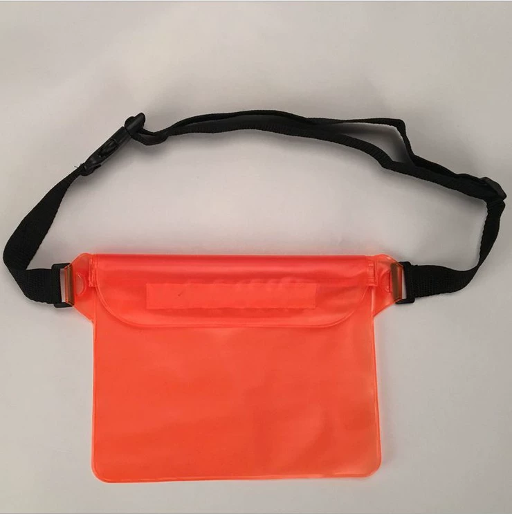 Tablet mobile phone, big belt bag, waterproof bag for swimming, storage system, water container, touch screen
