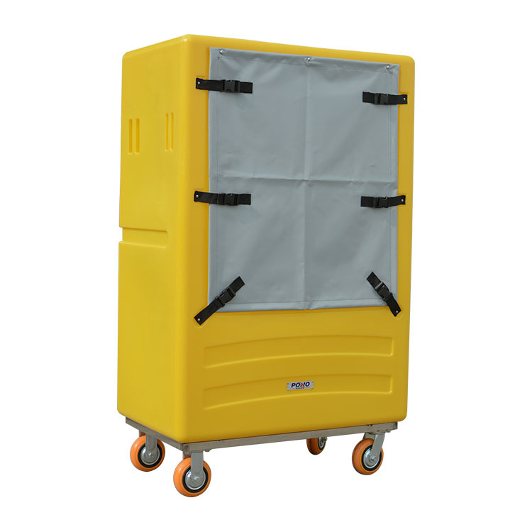 酒店宾馆医疗洗涤消毒中心运输床单被套毛巾衣物周转车塑料笼车
