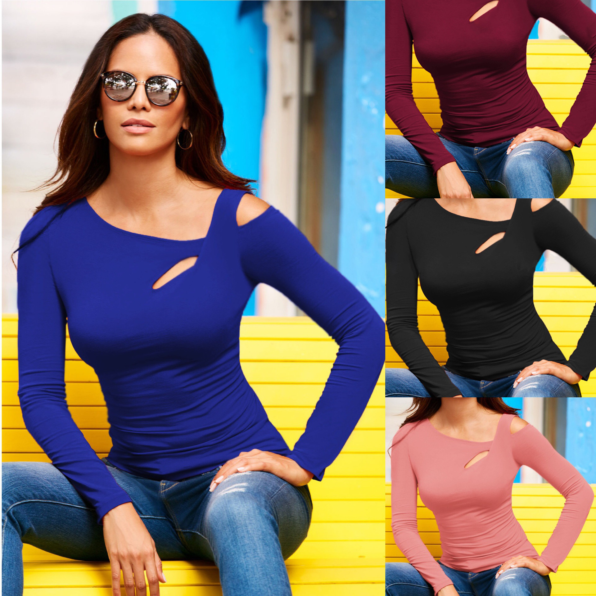 demi-season sexy long-sleeve