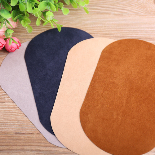 Sweater knee patches, oval sleeves, elbow patches, flocking material, velvet, optional cutting, adhesive backing, ironing