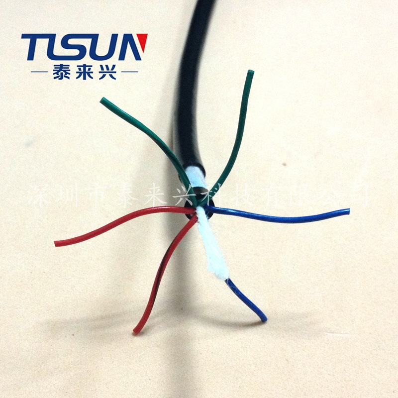 超高柔电线电缆 HF-YY 6X0.3平方 泰来兴/TLSUN制造 品质保障
