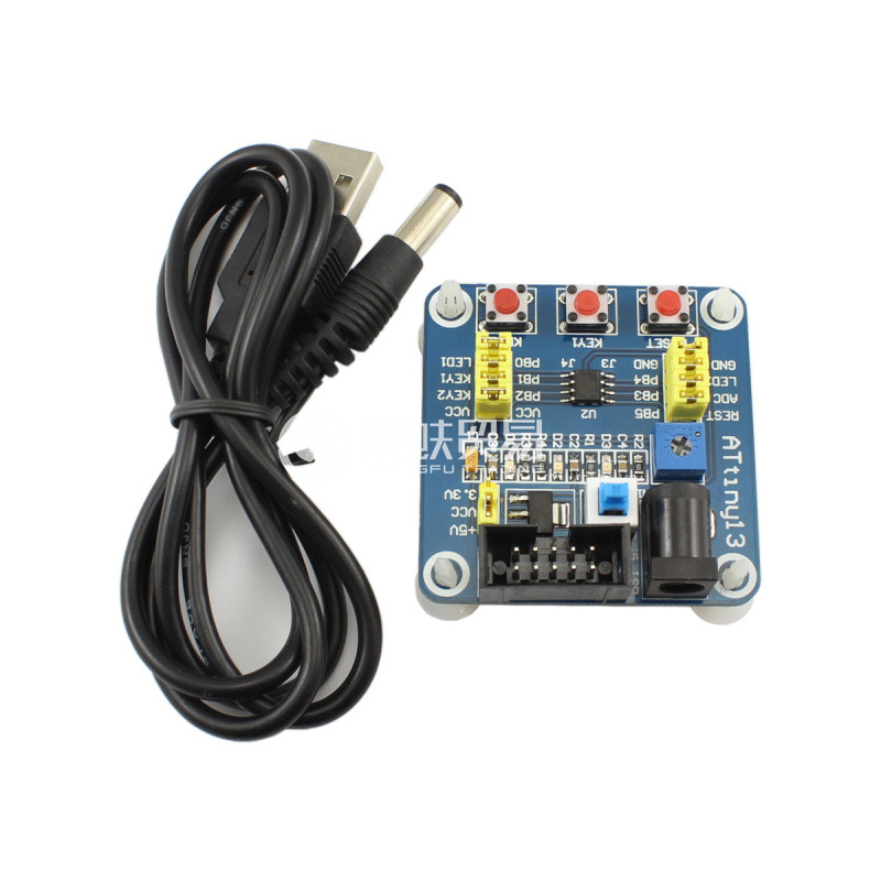 ATtiny13 开发板 tiny13 学习板 AVR开发板微小系统