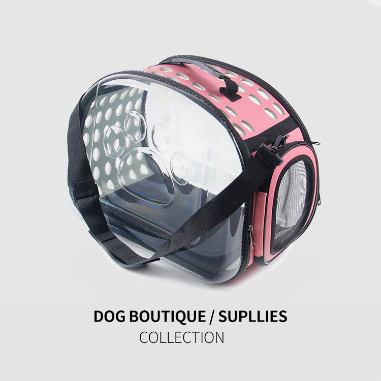 Suministros para mascotas nuevo totalmente transparente bolsa de mascotas perro mascota jaula transpirable caliente moda para mascotas bolsa portátil comercio exterior