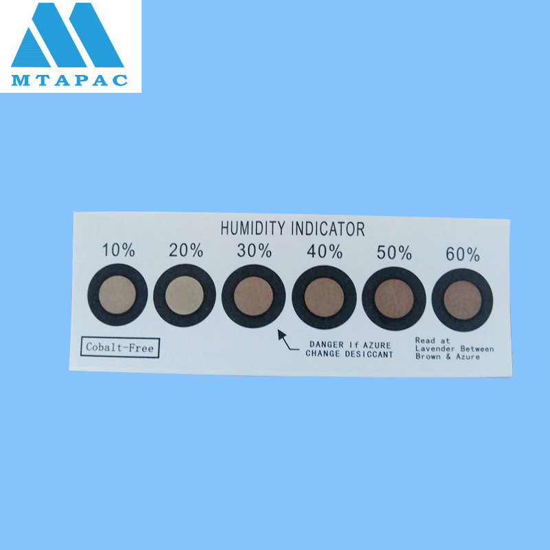 厂家提供无钴湿度指示卡10-60%不含金属湿度卡不透湿敏卡