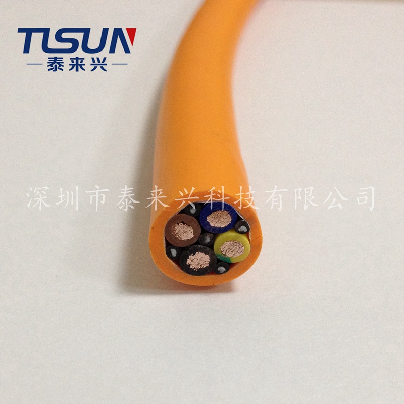 ROBOT机器人电线电缆 PUR机器人电线 4芯2.5平方 耐磨抗扭抗拉