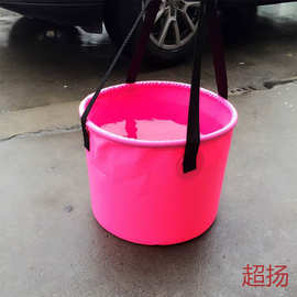 厂家供应便携式折叠水桶洗车蓄水桶便捷清洁水桶圆形立体水桶